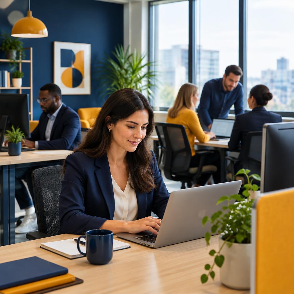 The Right North team at work in the office